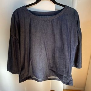 J Brand denim blouse